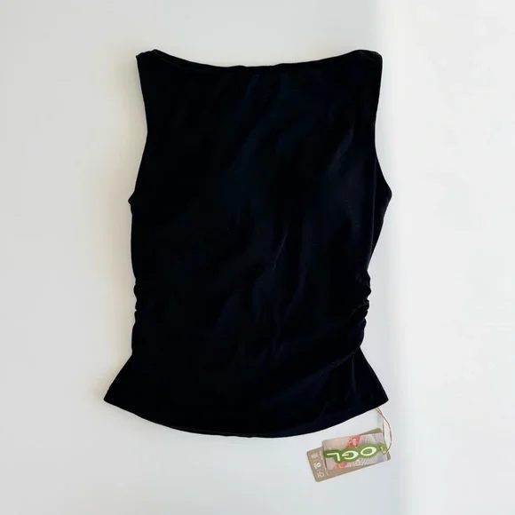 OGL Stretch Cotton Boatneck Brami Tank, Black | Large NWT - Picture 4 of 7